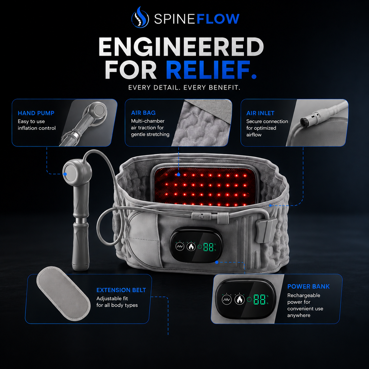 SpineFlow™ Relief Belt